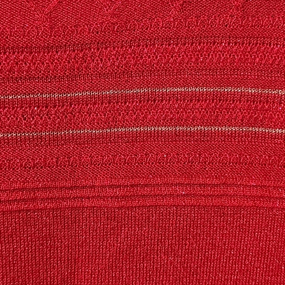 Liz Claiborne Vibrant Red Crew Neck Sweater - Picture 6 of 9